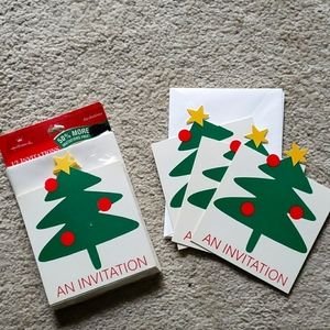 Vintage Christmas Party Invitations